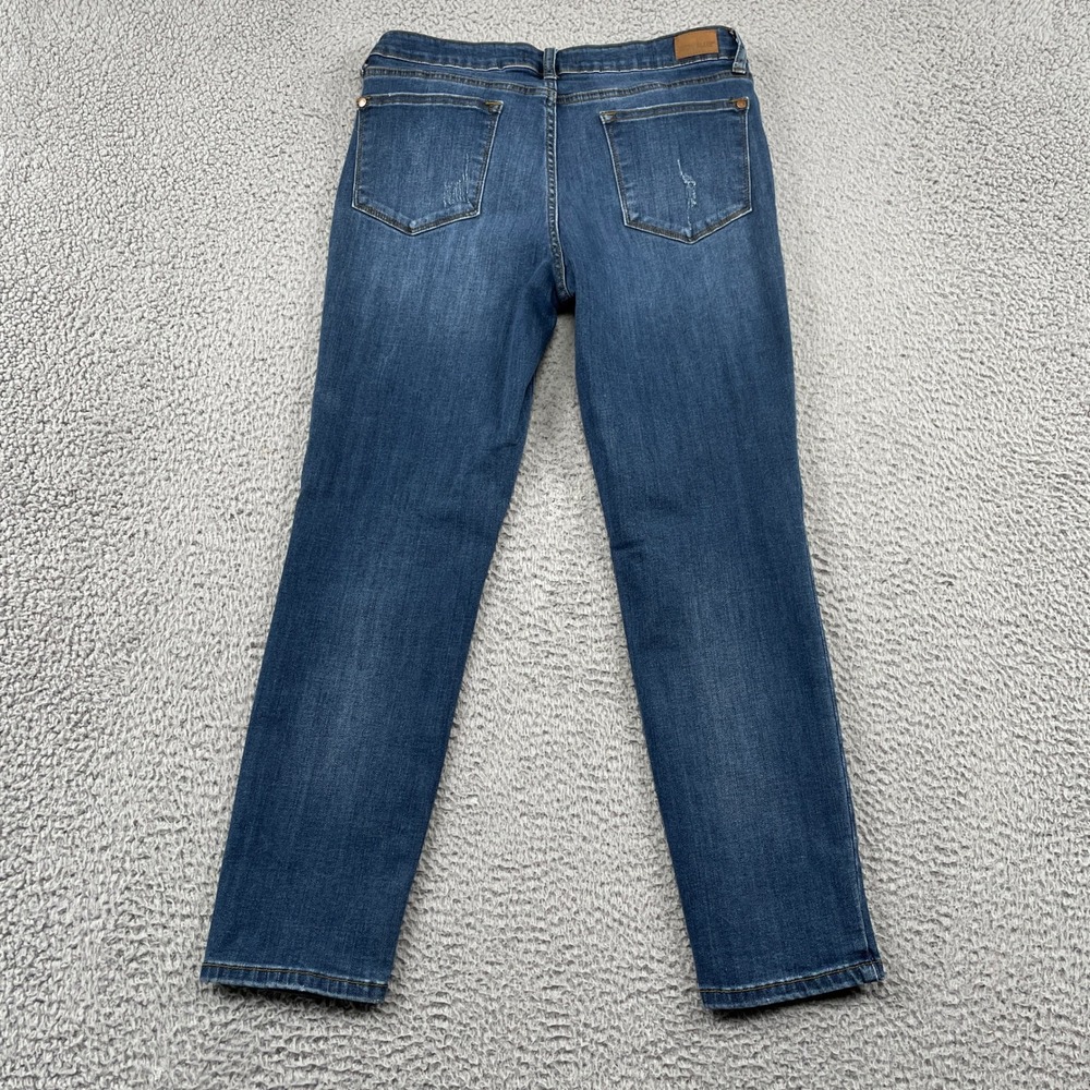 Judy Blue Jeans Womens 31 Blue Relaxed Fit JB82102 DK Stretch Denim - Picture 2 of 10